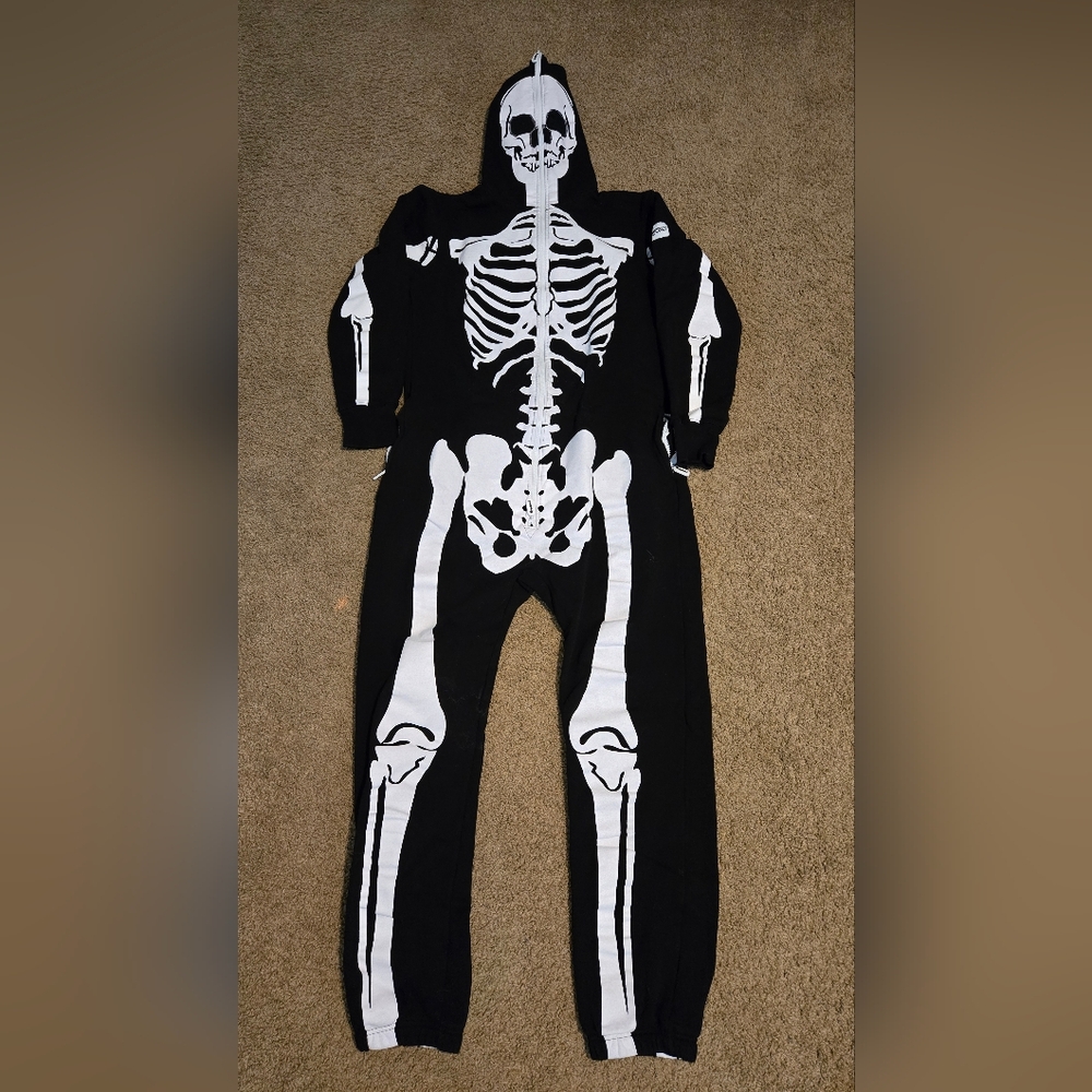 Tipsy Elves Skeleton Print Black and White Costume
